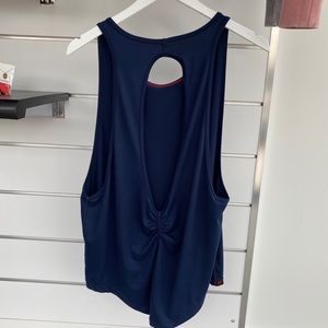 Kadyluxe Open-Back Tank - Navy NWT